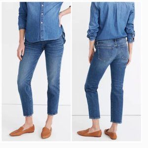 Madewell Maternity Side-Panel Classic Straight Jeans in Carsondale Wash Size 30